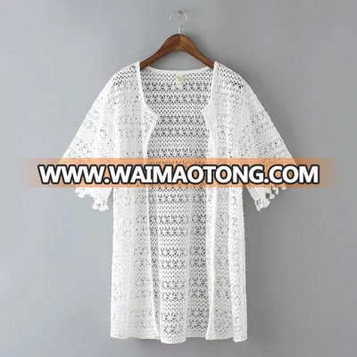 L037 Womens Crochet Kimono Wholesale Chinese Hot Sex Girls Photo Kimono