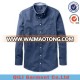 2016 latest design denim mens long sleeve shirt custom design